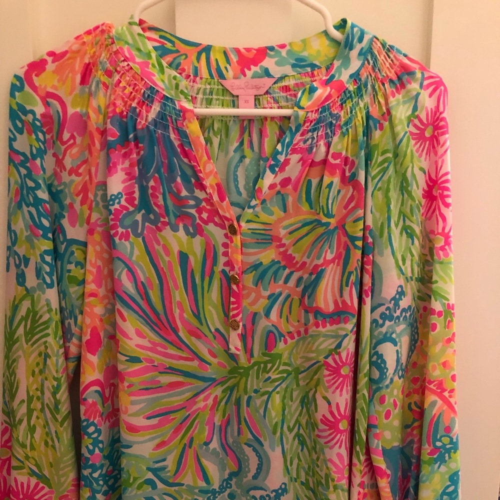 Lilly Pulitzer Elsa blouse size XS